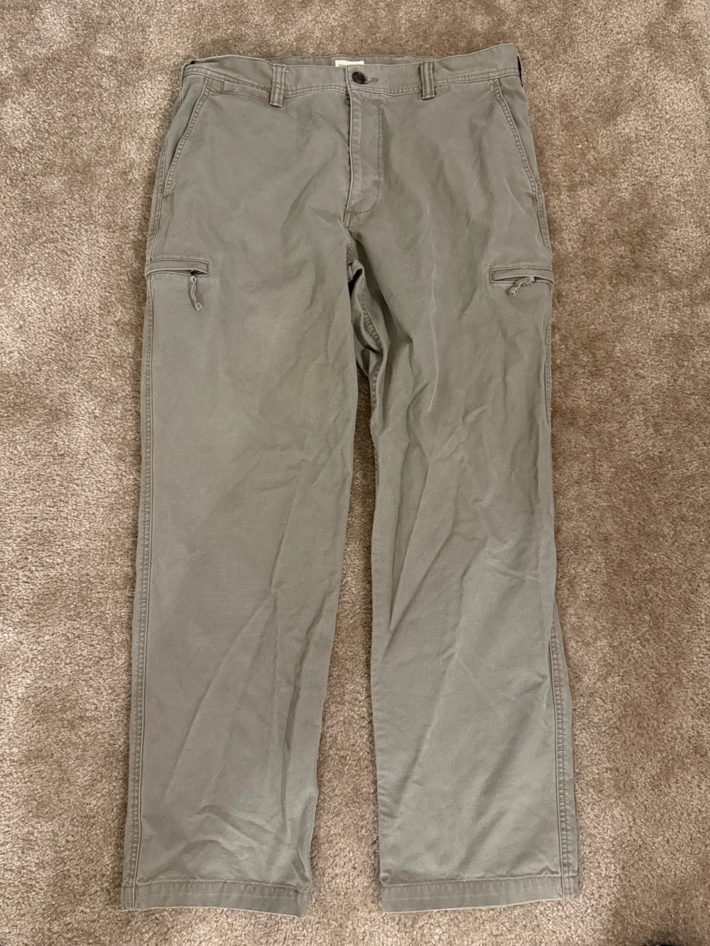 Dockers Olive Cargo Chinos - Light Olive skater 36x34